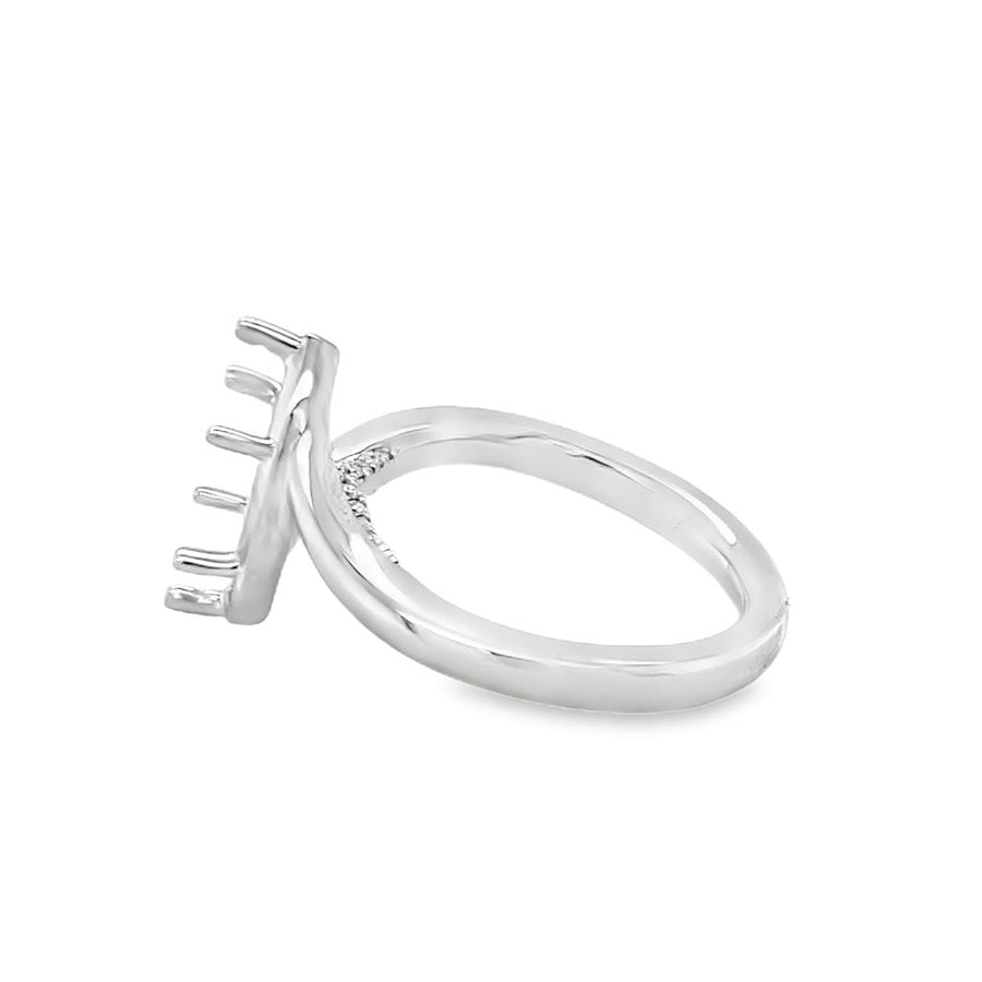 Nelson Lady's Hidden Diamond Gallery Bypass Engagement Ring Mounting