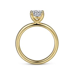Gabriel & Co. Lark - 14K Yellow Gold Round Solitaire Engagement Ring