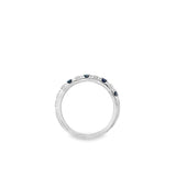 Lady's White 18 Karat Alternating Fishtail Fashion Ring Size 6.75 5 =