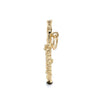 Yellow 14 Karat Flute Charm Estate Jewelry Gram Weight: 2