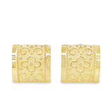 Estate Filigree/Milgrain Vintage Rectangular Stud Earrings