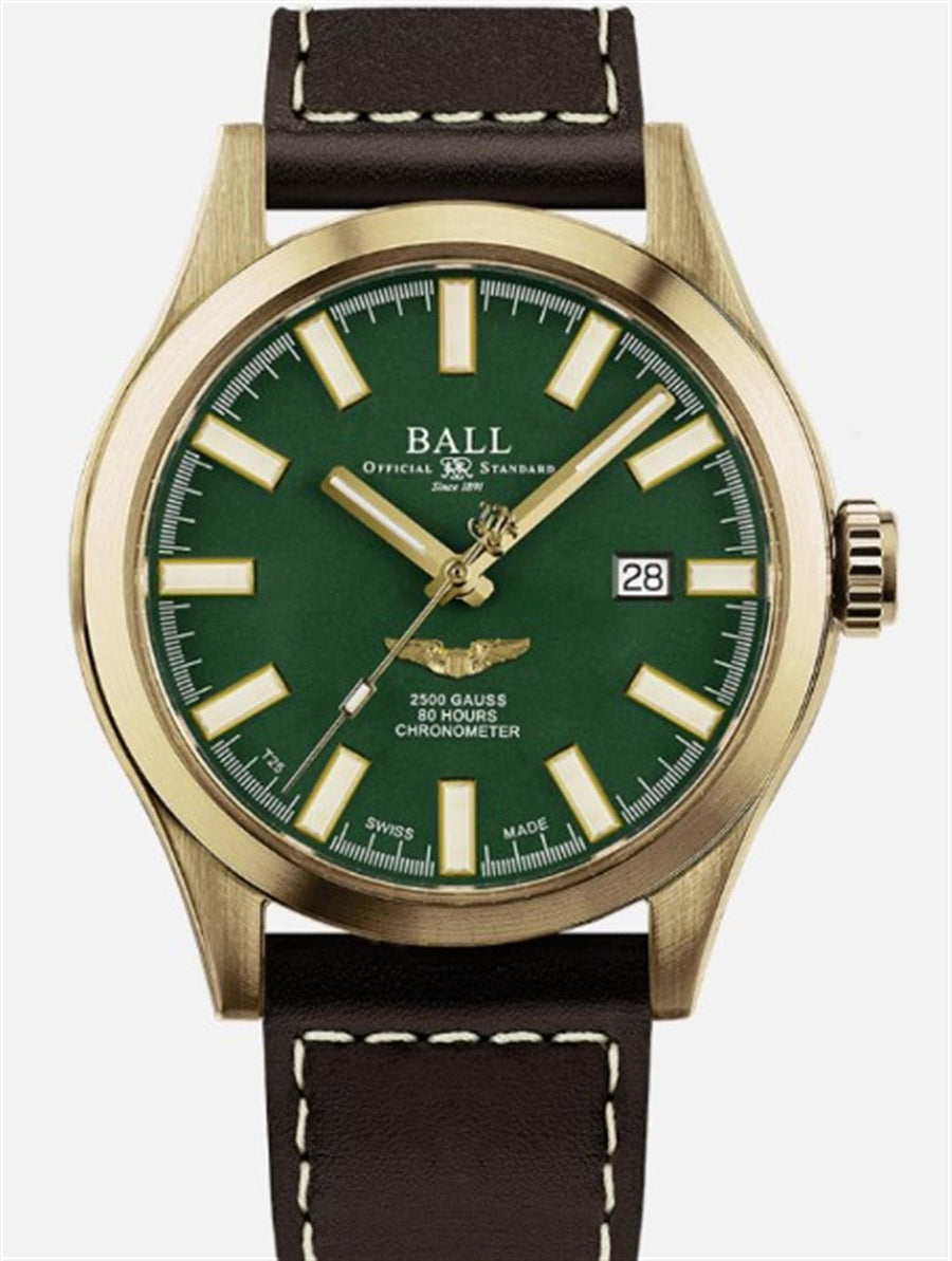 Bronze 43mm Engineer M Star Magna Watch with Green Face
Strap/Brac.: