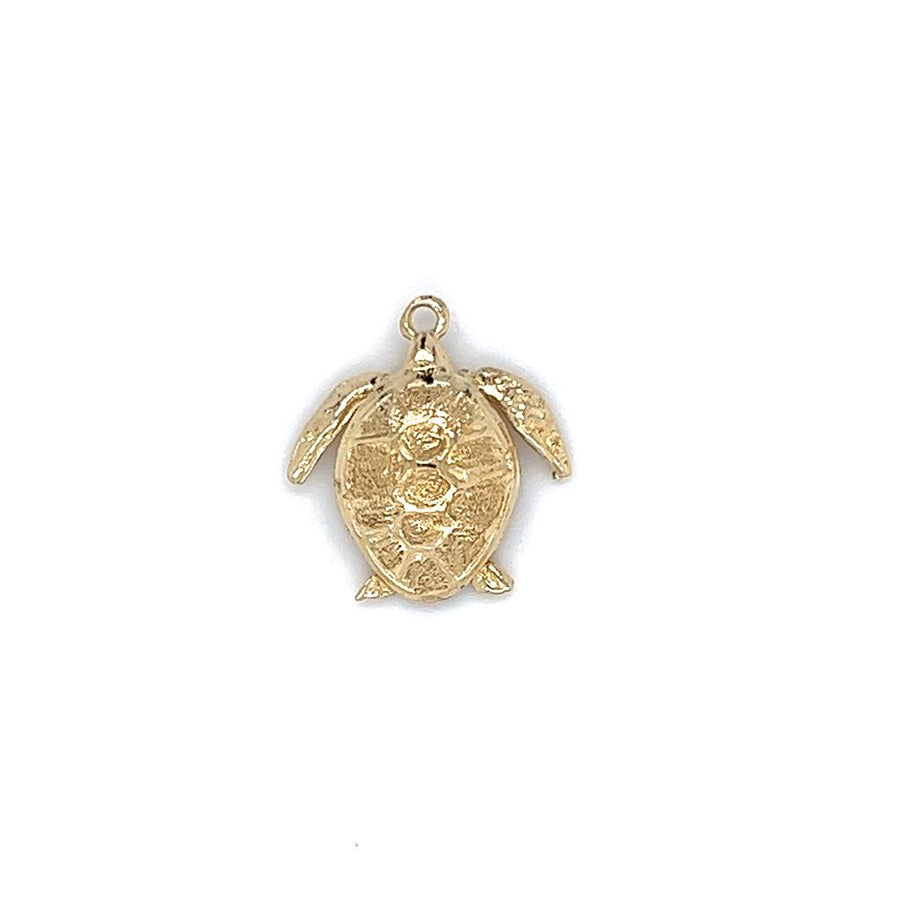 Yellow 14 Karat Sea Turtle Charm