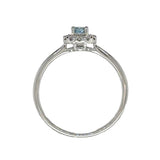 Aqua 14 Karat White Fashion Ring