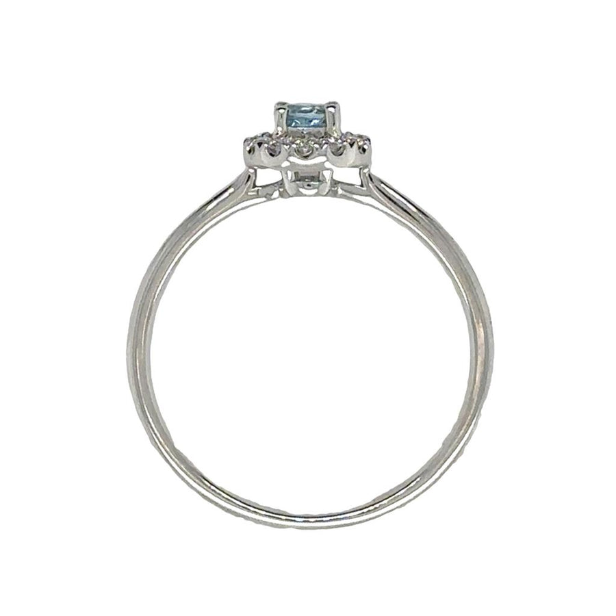 Aqua 14 Karat White Fashion Ring