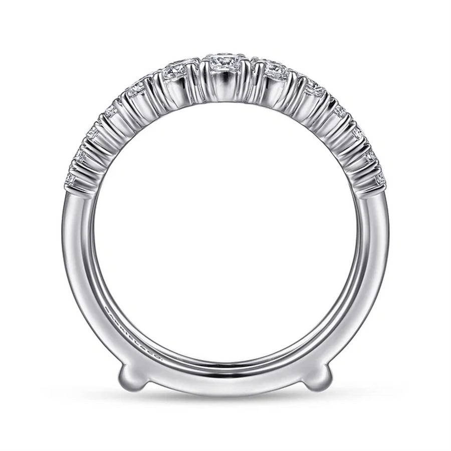 Gabriel & Co. 14K White Gold Diamond Ring Enhancer - 0.96 ct
