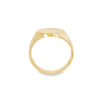 Estate Yellow 10 Karat Oval Signet Ring