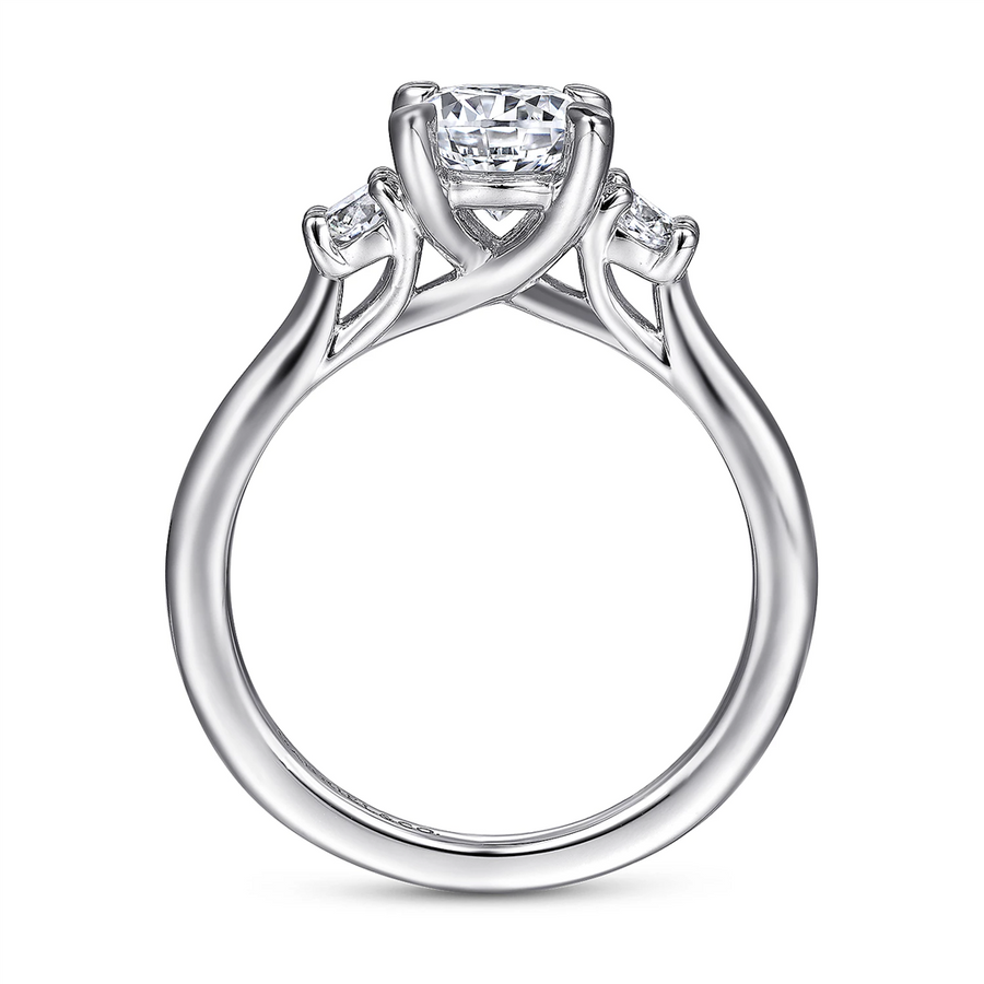 Gabriel & Co. Sanaa - 3 Stone Diamond Engagement Ring Mounting