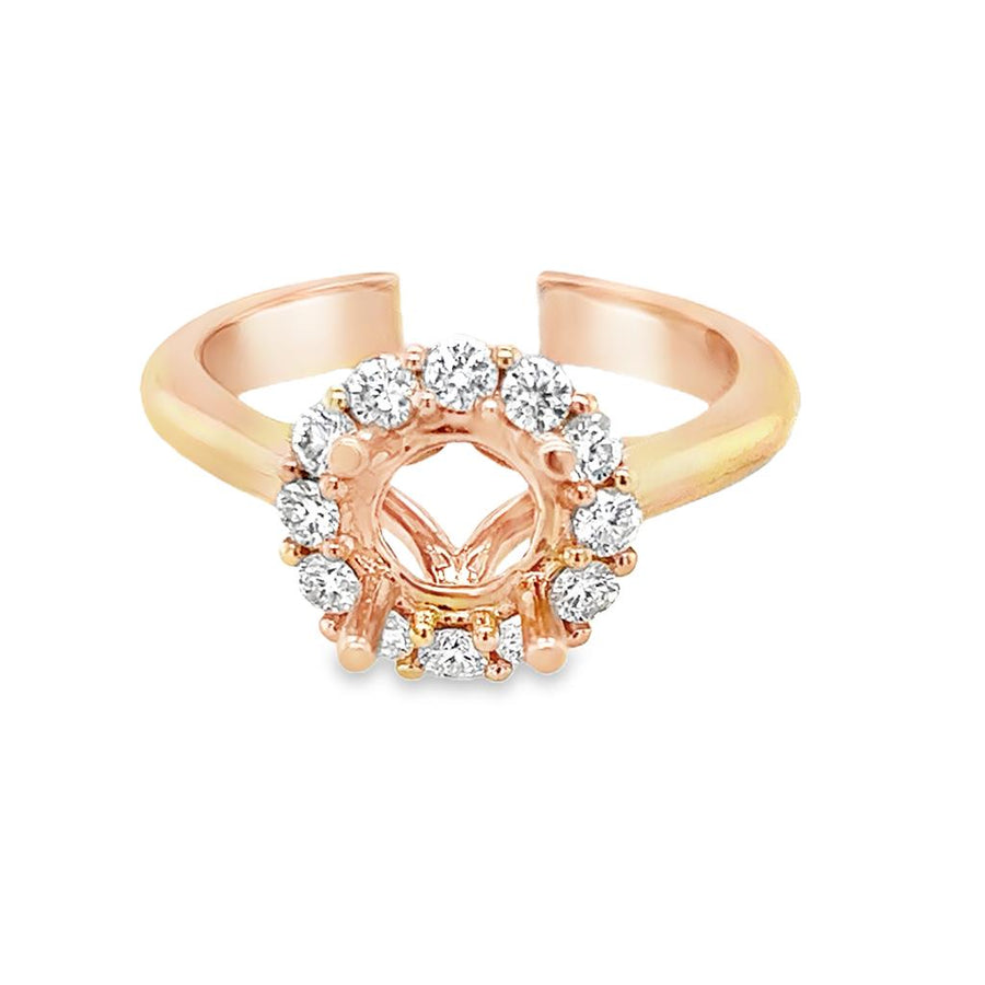 Coast Diamond Contemporary Halo Ring Mounting