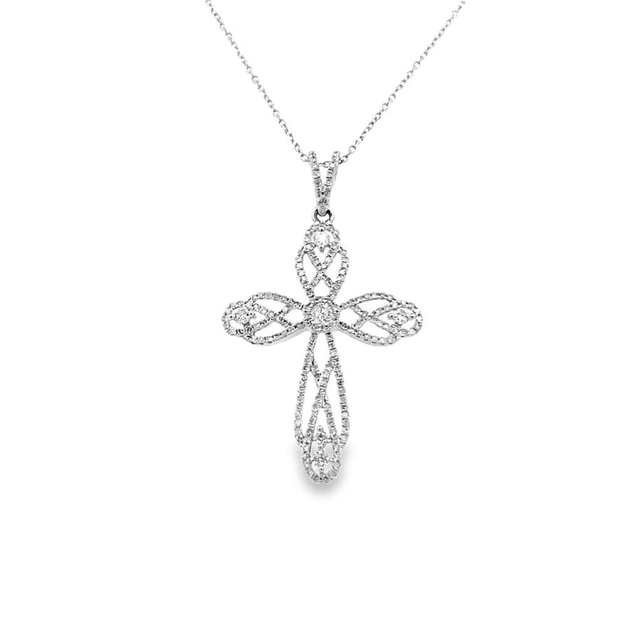 Filigree Design Diamond Cross