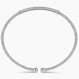 Gabriel & Co Bujukan Diamond Bar Open Bangle Bracelet