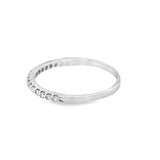 Estate 14 Karat White Gold Diamond Wedding Band