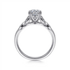 Gabriel & Co. Celia - 14K White Gold Round Diamond Engagement Ring Mounting