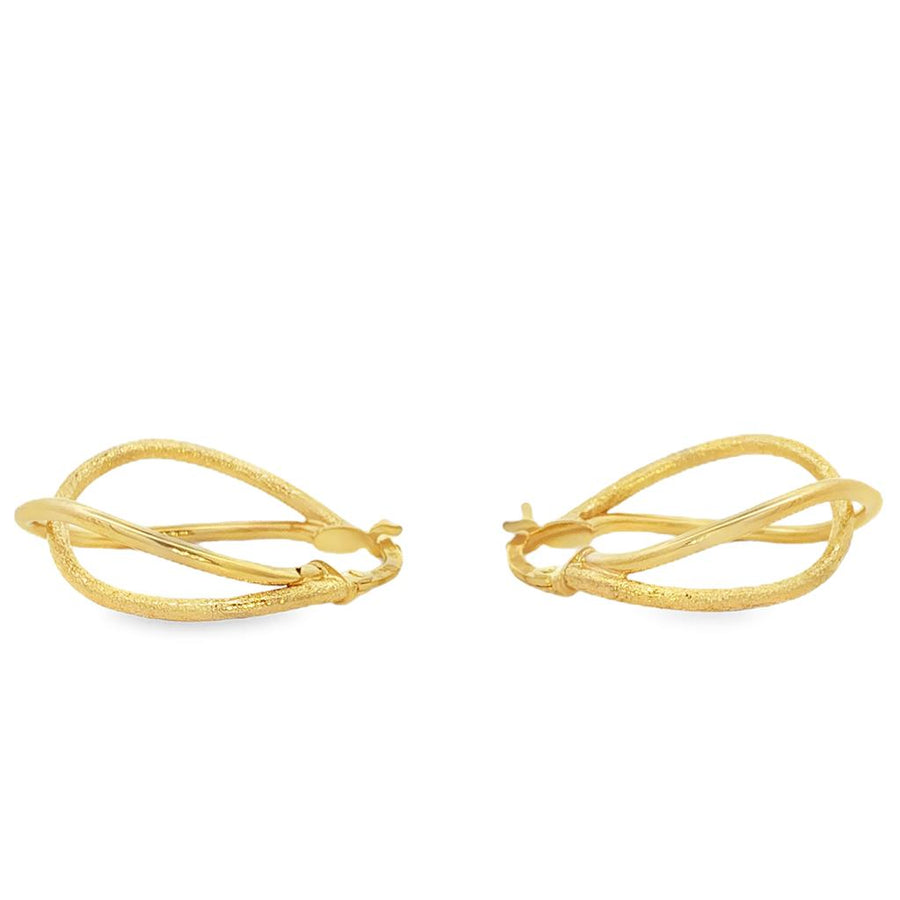 Yellow 14 Karat Polished/Sandblast 23.90X17.24mm Polished/Sandblast Cr