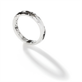 John Hardy Classic Chain Hammered Silver Band Ring 3.5mm