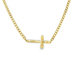 Cross Curb Chain Bracelet