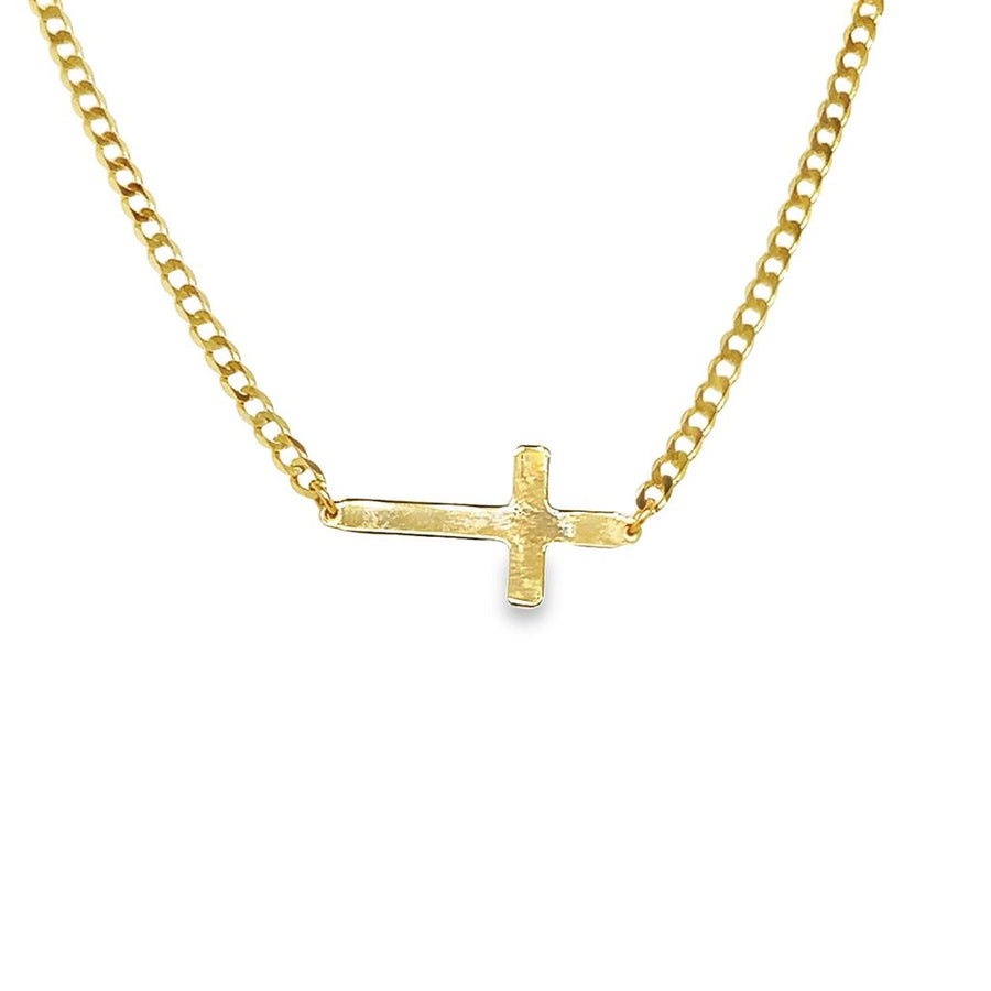 Cross Curb Chain Bracelet