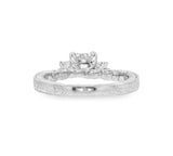 Emerald Cut Three Stone Diamond Engagement Ring