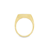 18 Karat Yellow Asscher Cut Gents Channel Set Diamond Band Estate Jewe