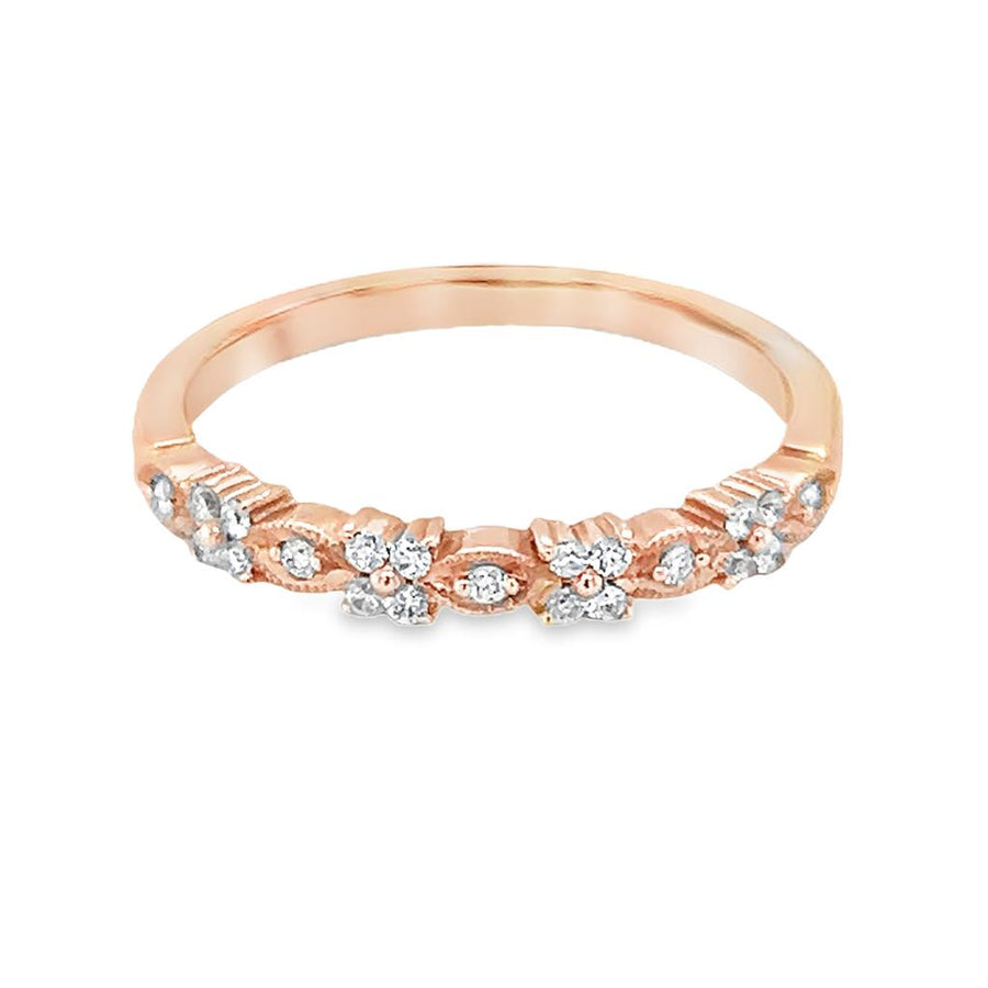 Coast Diamond Milgrain Vintage Alternating Scallop Wedding Band