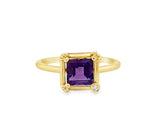 Amethyst 14 Karat Yellow Fashion Ring
