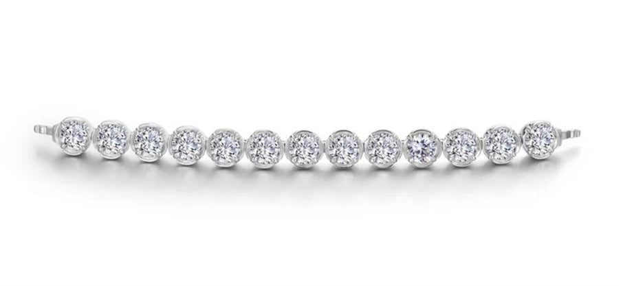 Lafonn Sterling Silver Faux Bezel Bangle Attachment