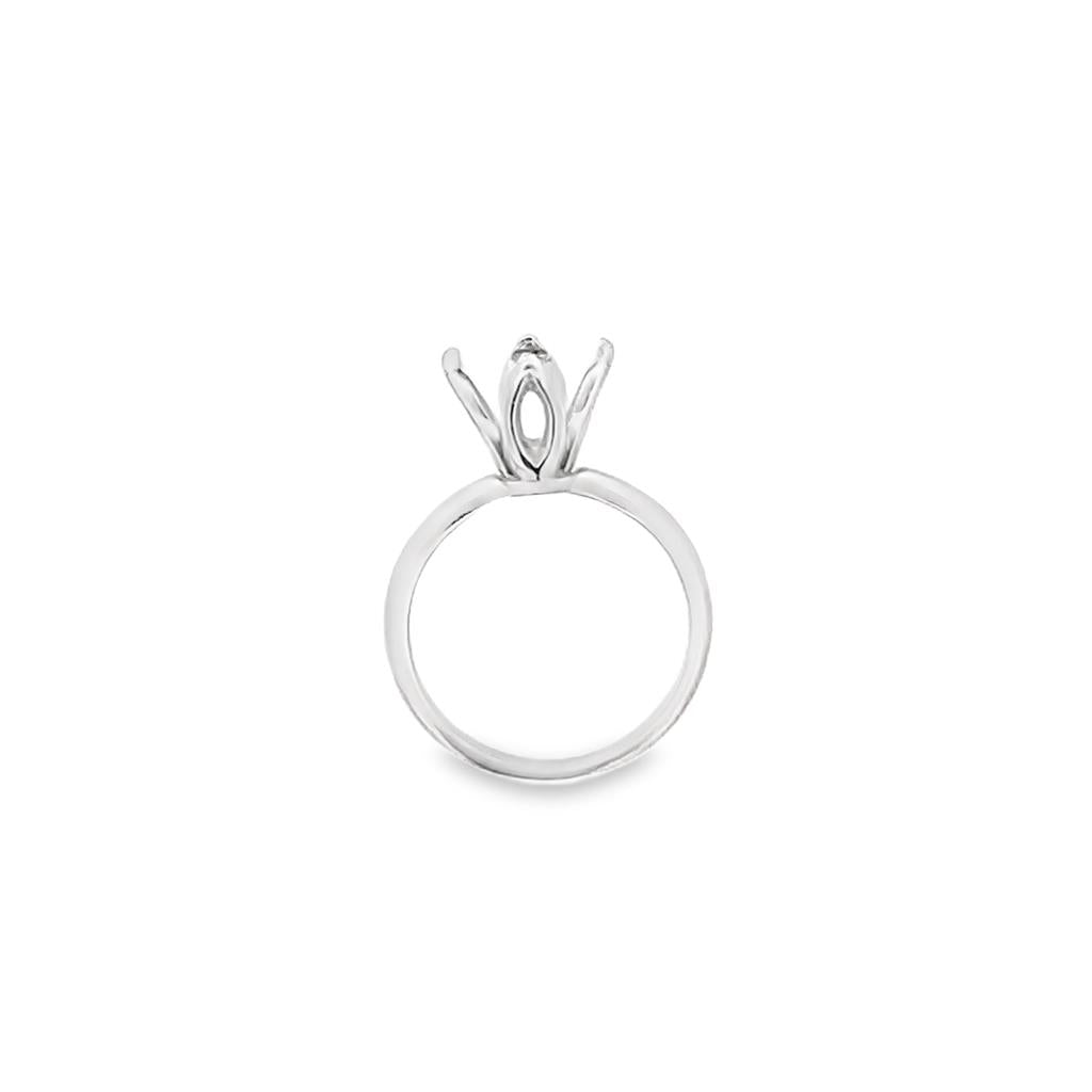 White Platinum Tulip Basket Solitaire Mounting Estate Jewelry Size 6
Gram Weight: 5.1