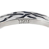 "VERY" Gavello Men's Designer Bracelet with Black Enamel