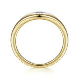 Gabriel & Co. Fashion 14K Yellow Gold Diamond Starburst Ring