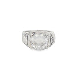 John Hardy Batu Bamboo Cushion White Topaz Ring