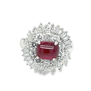 Estate Cabochon Ruby Ring