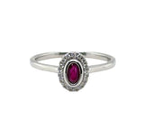 Ruby 14 Karat White Fashion Ring