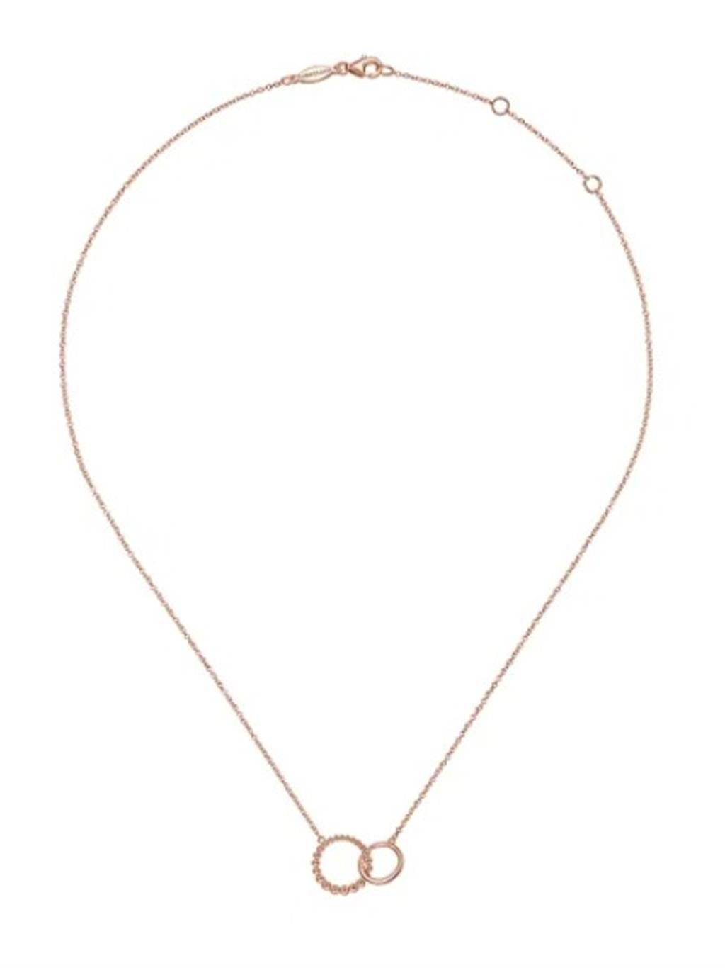 Rosé 14 Karat Bujukan Gold Necklaces Length 17.5 Designer: Gabriel & C