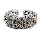 Two-Tone 18 K/Sterling Silver John Hardy Naga Legends Cuff Bracelet Es