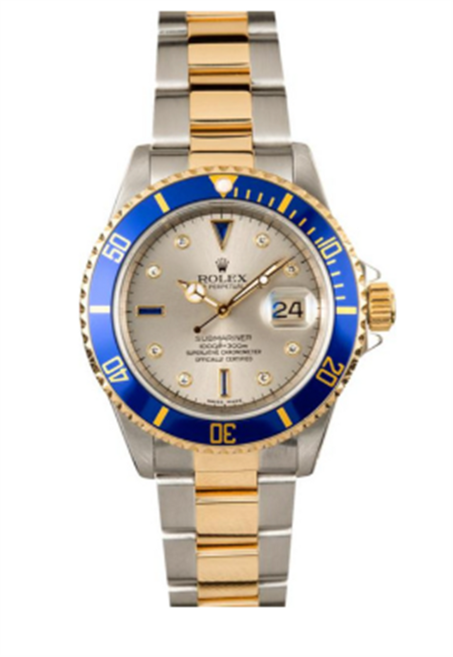 Two-Tone 18 Karat/Oyster Steel Two-Tone 1991 Rolex Submariner Oyster P