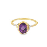 Amethyst 14 Karat Yellow Fashion Ring