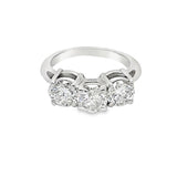 Estate Three Stone Diamond Engagement Ring