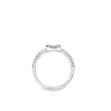 Lady's White 14 Karat EC Cluster Fashion Ring Size 7.5 16 = 0.373tw Ro