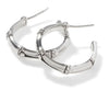 John Hardy Silver Bamboo Women's Hoop Earrings