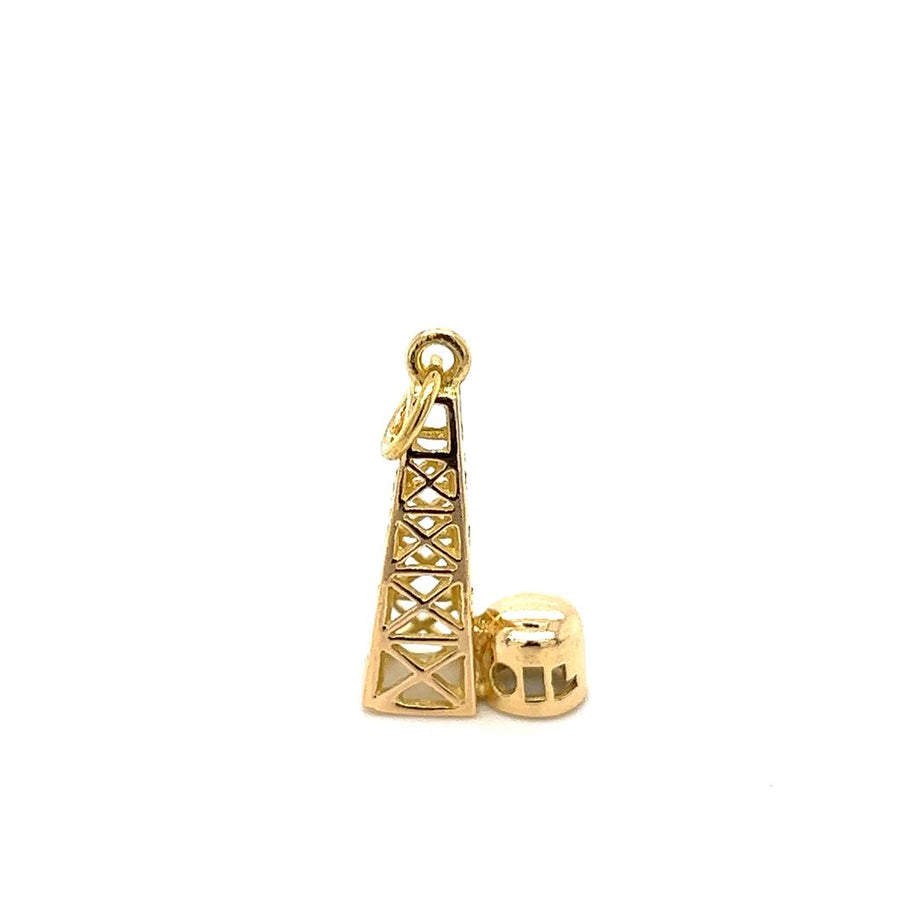 Yellow 18 Karat Oil Tower Charm