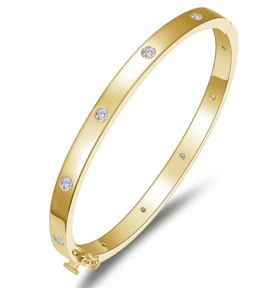 Lafonn Yellow Gold-Plated Sterling Silver Bangle