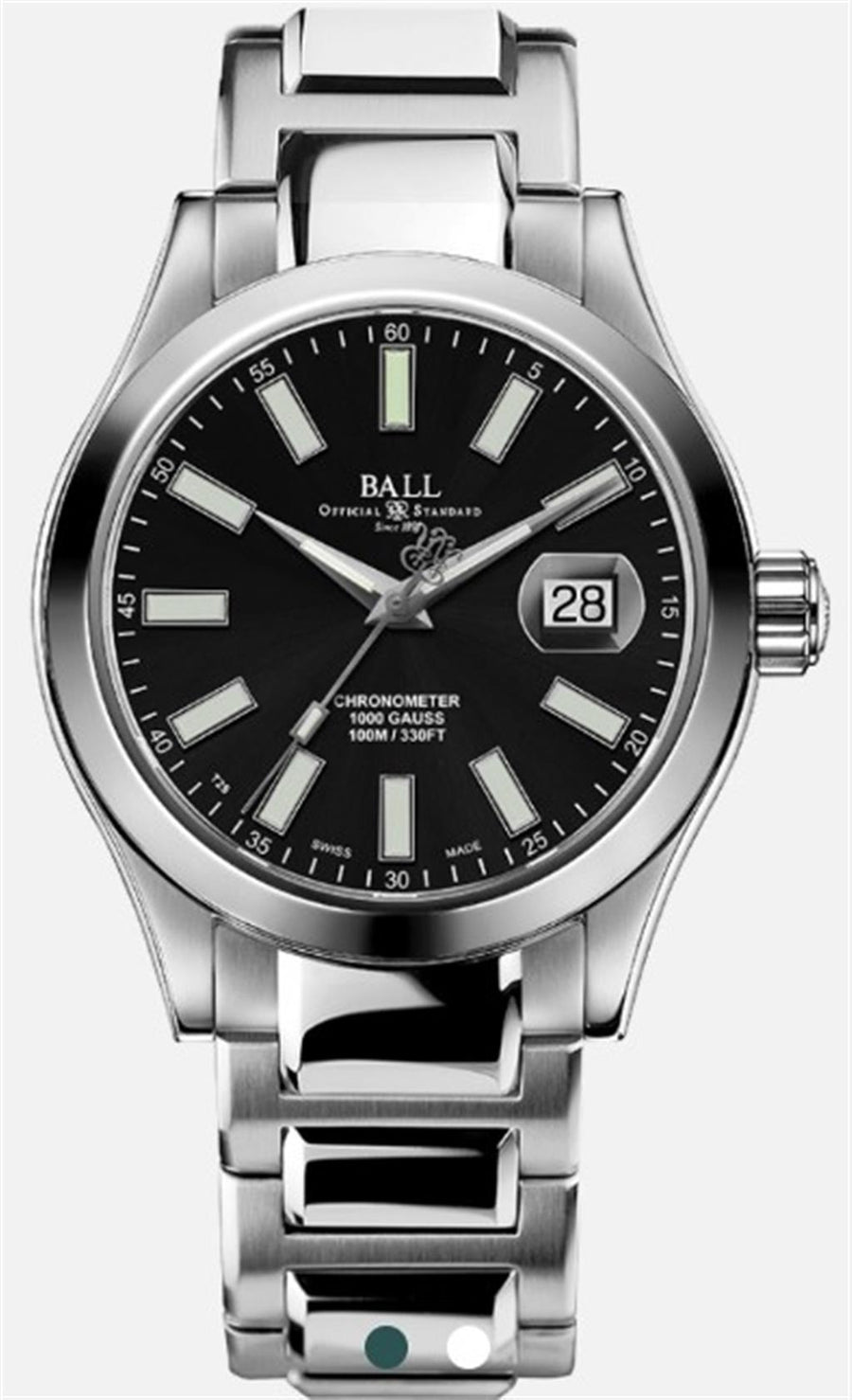 Stainless Steel 40mm Engineer III Marvelight Chronometer Watch with Bl