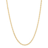 Yellow 14 Karat 3Mm Solid Oval Shape Popcorn Chain Length 18 Gram Weig