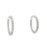 Inside/Outside Diamond Hoop Earrings