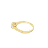 Three Stone Diamond Engagement Ring