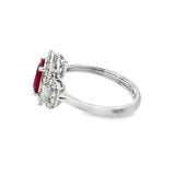 Oval Ruby and Diamond Ring