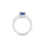 Tanzanite 14 Karat White Fashion Ring