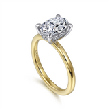 Gabriel & Co. Cari - Hidden Halo Oval Diamond Engagement Ring Mounting