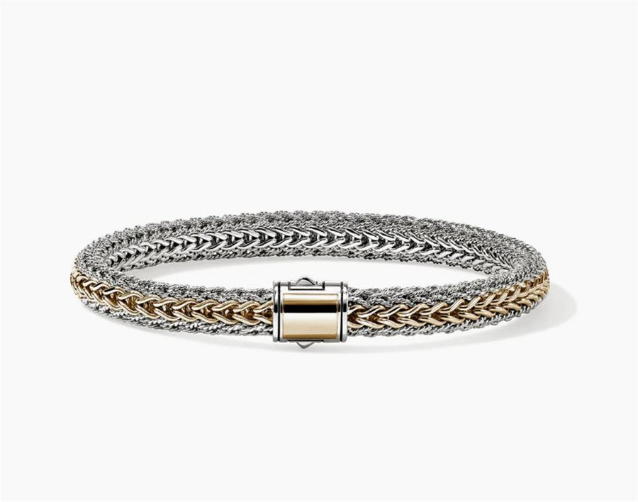 Two-Tone Sterling Silver And 14K Yellow Gold Icon 6.5mm Reversible Bra