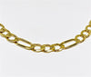 Yellow Polished 14 Karat 7.9Mm Figaro Chain Necklace Estate Jewelry Length 22 
Gram Weight: 45.1